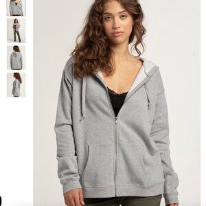 Tilly's Womens Oversized Zip-Up Hoodie